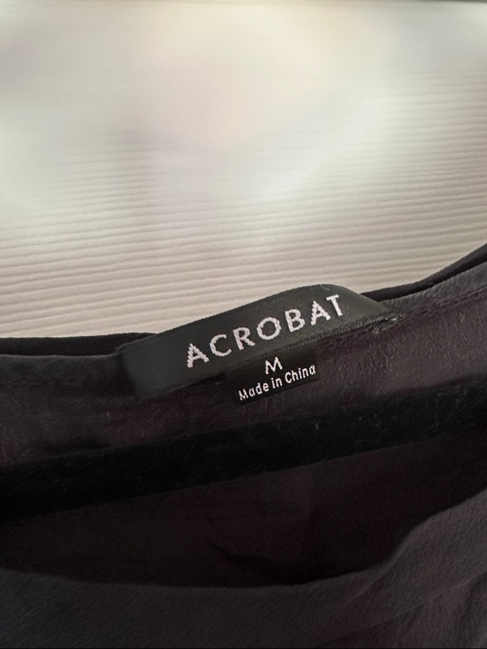 Acrobat 100% Silk Black Short Sleeve Draped High Low Tee - Picture 2 of 7